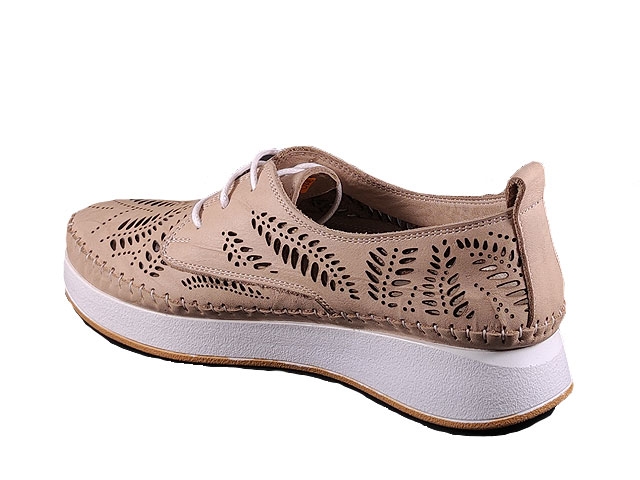Дамски обувки естествена кожа TR 1024-3 Бежови