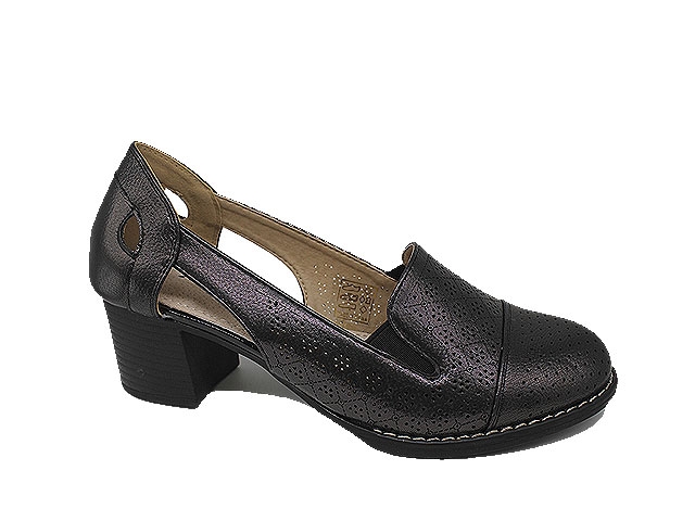 Дамски елегантни обувки от еко кожа 2010-1 Черни