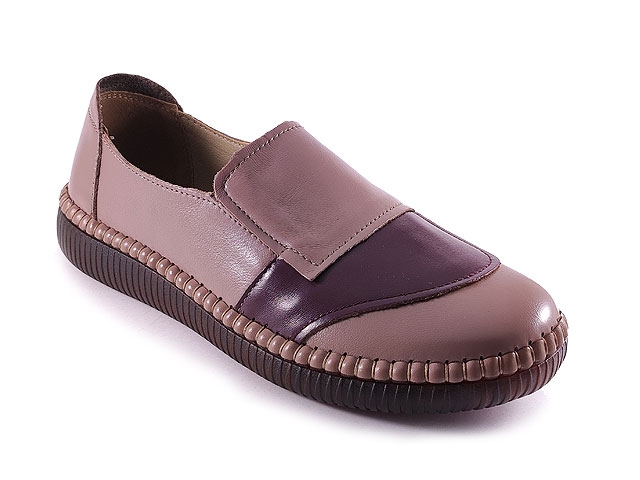 Дамски обувки естествена кожа  043107-2 Бежови