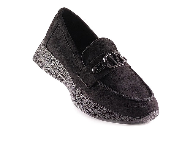 Дамски обувки еко велур 4326-1 Черни