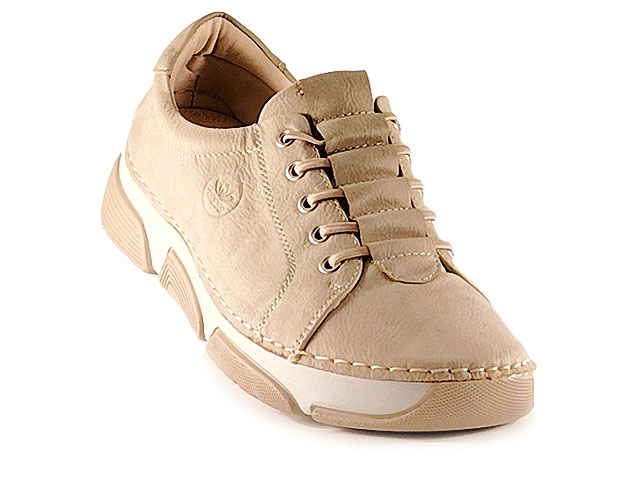 Дамски обувки от еко кожа 18086-2 Бежови