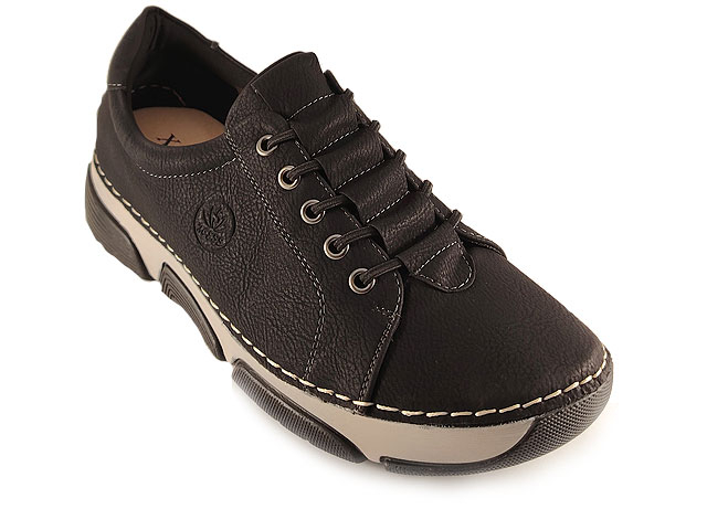 Дамски обувки от еко кожа 18086-1 Черни