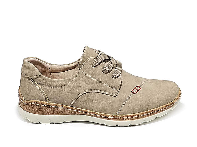 Дамски обувки с връзки 18120-2 Бежови