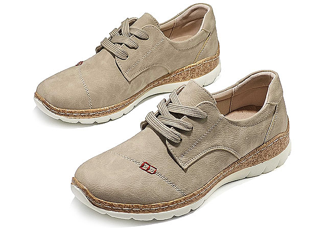 Дамски обувки с връзки 18120-2 Бежови