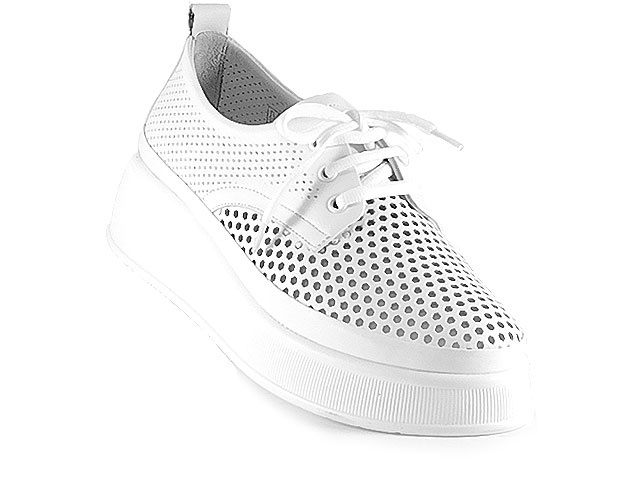 Дамски обувки естествена кожа TR 1054-2 Бели