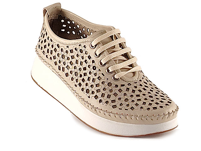 Дамски обувки естествена кожа TR 1046-4 Бежови