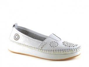 Дамски обувки естествена кожа TR 1031-2 Бели