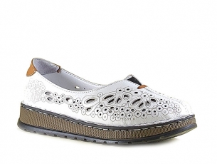 Дамски обувки естествена кожа TR 1039 A-2 Бели