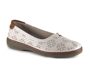 Дамски обувки от естествена кожа 186056-2 Бели
